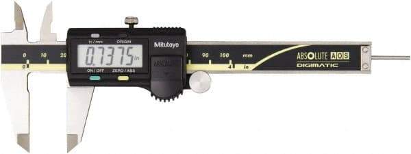 Mitutoyo - 0 to 100mm Range, 0.01mm Resolution, Electronic Caliper - 0.001" Accuracy - Caliber Tooling