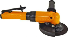 Cleco - 6" Wheel Diam, 12,000 RPM, Pneumatic Angle & Disc Grinder - 5/8-11 Spindle, 21.9 CFM, Bottom Exhaust - Caliber Tooling