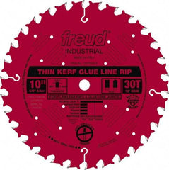 Freud - 10" Diam, 5/8" Arbor Hole Diam, 30 Tooth Wet & Dry Cut Saw Blade - Carbide-Tipped, Standard Round Arbor - Caliber Tooling