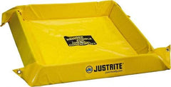 Justrite - 90 Gal Low Wall Berm - 4" High x 6' Wide x 6" Long - Caliber Tooling