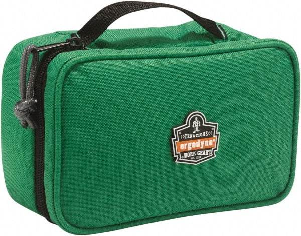 Ergodyne - 1 Pocket Green Polyester Tool Bag - 7-1/2" Wide x 4-1/2" Deep x 3" High - Caliber Tooling