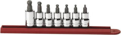 GearWrench - 7 Piece 3/8" Drive Inch Hex Bit Socket Set - 1/8 to 3/8" Hex - Caliber Tooling