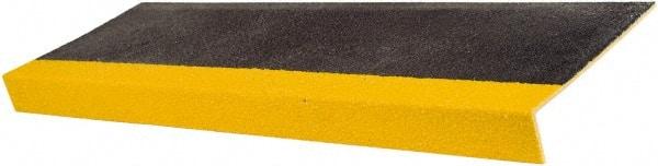 Rust-Oleum - Black & Yellow Solid Color Anti-Slip Vinyl Cleat - 13-1/2" Wide x 4.92' Long x 1" Thick, General Traffic - Caliber Tooling