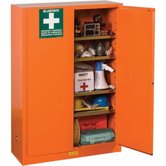 Justrite - Empty First Aid Cabinets & Cases Type: Emergency Preparedness Storage Cabinet Height (Inch): 65 - Caliber Tooling