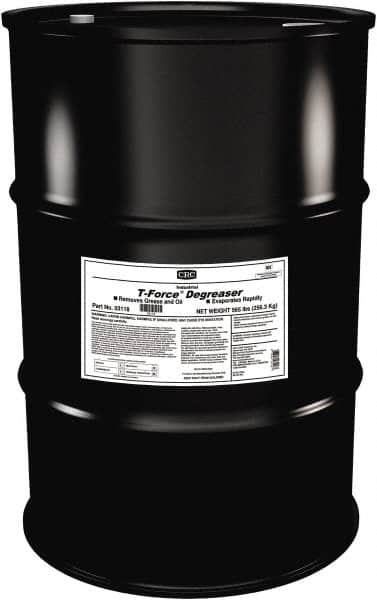 CRC - 55 Gal Drum Cleaner/Degreaser - Liquid, HFC, DCE, Unscented - Caliber Tooling