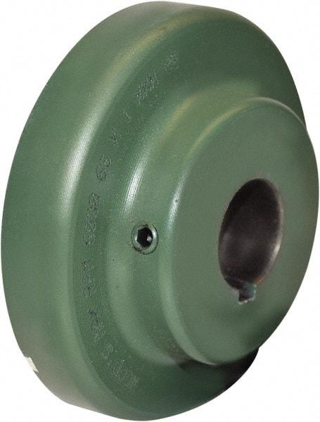 TB Wood's - 1-5/8" Max Bore Diam, 3/8" x 3/16" Keyway Width x Depth, 8-5/8" Hub, 11 Flexible Coupling Flange - 8-5/8" OD, 3-7/16" OAL, Cast Iron, Type S - Caliber Tooling