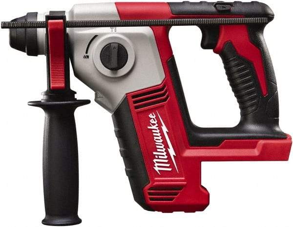 Milwaukee Tool - 18 Volt SDS Plus Chuck Cordless Rotary Hammer - 0 to 7,000 BPM, 0 to 1,300 RPM, Reversible - Caliber Tooling