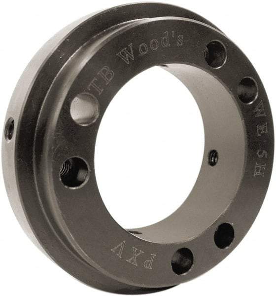 TB Wood's - 4.48" Hub, WE20 Flexible Bushed Coupling Hub - 4.48" OD, 1" OAL, Steel, Order 2 Hubs with Same OD & 1 Insert for Complete Coupling - Caliber Tooling