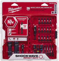 Milwaukee Tool - 26 Piece, Screwdriver Power Bit Set - #1 to #3 Phillips, 1/4 to 9/16" Hex, T20 to T30 Torx - Caliber Tooling