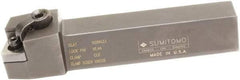 Sumitomo - MSRN, Right Hand Cut, 15° Lead Angle, 3/4" Shank Height x 3/4" Shank Width, Positive Rake Indexable Turning Toolholder - 4-1/2" OAL, SNMG 432 Insert Compatibility, Series Multi-Option - Caliber Tooling