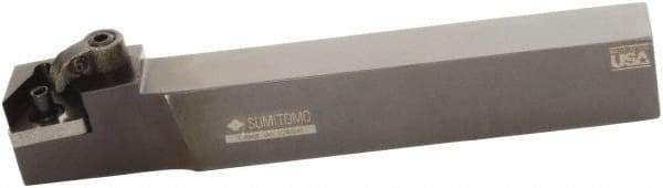 Sumitomo - MTAN, Right Hand Cut, 0° Lead Angle, 3/4" Shank Height x 3/4" Shank Width, Negative Rake Indexable Turning Toolholder - 4-1/2" OAL, TNMG 322 Insert Compatibility, Series Multi-Option - Caliber Tooling