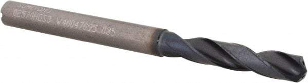 Sumitomo - 0.257" 135° Solid Carbide Screw Machine Drill Bit - TiAlCr/TiSi Finish, 1.378" Flute Length, 3.4646" OAL, Through Coolant - Caliber Tooling