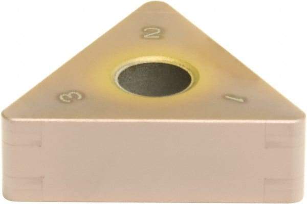 Sumitomo - 6NC-TNGA333 Grade BNC100 PCBN Turning Insert - TiCN Finish, 60° Triangle, 3/8" Inscr Circle, 3/16" Thick, 3/64" Corner Radius - Caliber Tooling