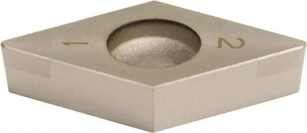 Sumitomo - 2NC-DCGA32.52 Grade BNC200 PCBN Turning Insert - TiN Finish, 55° Diamond, 3/8" Inscr Circle, 5/32" Thick, 1/32" Corner Radius - Caliber Tooling