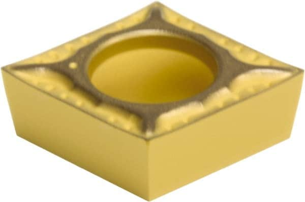 Sumitomo - CCGT32.50 ESI Grade AC630M Carbide Turning Insert - Al2O3 Finish, 80° Diamond, 3/8" Inscr Circle, 5/32" Thick, 0.0039" Corner Radius - Caliber Tooling