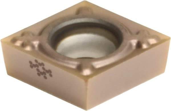 Sumitomo - CCGT32.5.001 EFC Grade AC530U Carbide Turning Insert - TiAlN/AlCrN Finish, 80° Diamond, 3/8" Inscr Circle, 5/32" Thick, 0.0039" Corner Radius - Caliber Tooling