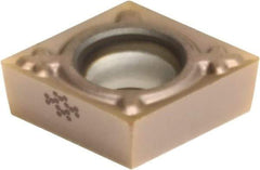 Sumitomo - CCGT32.5.001 EFC Grade AC530U Carbide Turning Insert - TiAlN/AlCrN Finish, 80° Diamond, 3/8" Inscr Circle, 5/32" Thick, 0.0039" Corner Radius - Caliber Tooling