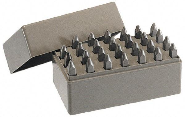 C.H. Hanson - 27 Piece, 3/16" Character Steel Stamp Set - Letters, Heavy Duty - Caliber Tooling