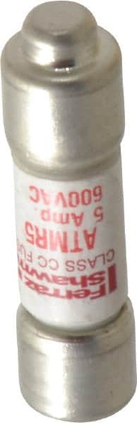 Ferraz Shawmut - 600 VAC/VDC, 5 Amp, Fast-Acting General Purpose Fuse - Clip Mount, 1-1/2" OAL, 100 at DC, 200 at AC kA Rating, 13/32" Diam - Caliber Tooling