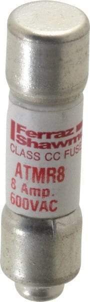 Ferraz Shawmut - 600 VAC/VDC, 8 Amp, Fast-Acting General Purpose Fuse - Clip Mount, 1-1/2" OAL, 100 at DC, 200 at AC kA Rating, 13/32" Diam - Caliber Tooling