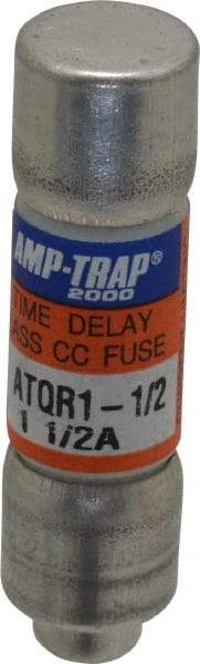 Ferraz Shawmut - 300 VDC, 600 VAC, 1.5 Amp, Time Delay General Purpose Fuse - Clip Mount, 1-1/2" OAL, 100 at DC, 200 at AC kA Rating, 13/32" Diam - Caliber Tooling