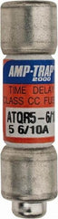 Ferraz Shawmut - 300 VDC, 600 VAC, 5.6 Amp, Time Delay General Purpose Fuse - Clip Mount, 1-1/2" OAL, 100 at DC, 200 at AC kA Rating, 13/32" Diam - Caliber Tooling