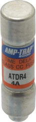 Ferraz Shawmut - 300 VDC, 600 VAC, 4 Amp, Time Delay General Purpose Fuse - Clip Mount, 1-1/2" OAL, 100 at DC, 200 at AC kA Rating, 13/32" Diam - Caliber Tooling