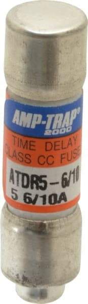 Ferraz Shawmut - 300 VDC, 600 VAC, 5.6 Amp, Time Delay General Purpose Fuse - Clip Mount, 1-1/2" OAL, 100 at DC, 200 at AC kA Rating, 13/32" Diam - Caliber Tooling