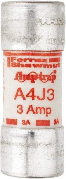 Ferraz Shawmut - 300 VDC, 600 VAC, 3 Amp, Fast-Acting General Purpose Fuse - Clip Mount, 2-1/4" OAL, 100 at DC, 200 at AC kA Rating, 13/16" Diam - Caliber Tooling