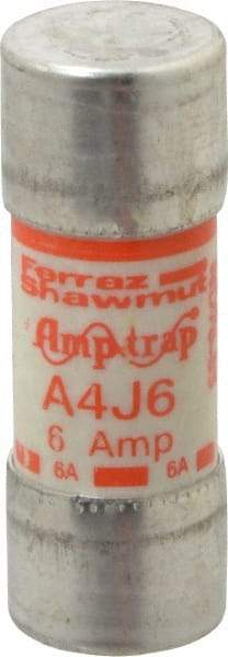 Ferraz Shawmut - 300 VDC, 600 VAC, 6 Amp, Fast-Acting General Purpose Fuse - Clip Mount, 2-1/4" OAL, 100 at DC, 200 at AC kA Rating, 13/16" Diam - Caliber Tooling