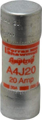 Ferraz Shawmut - 300 VDC, 600 VAC, 20 Amp, Fast-Acting General Purpose Fuse - Clip Mount, 2-1/4" OAL, 100 at DC, 200 at AC kA Rating, 13/16" Diam - Caliber Tooling