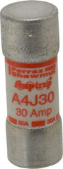 Ferraz Shawmut - 300 VDC, 600 VAC, 30 Amp, Fast-Acting General Purpose Fuse - Clip Mount, 2-1/4" OAL, 100 at DC, 200 at AC kA Rating, 13/16" Diam - Caliber Tooling