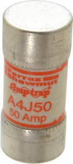 Ferraz Shawmut - 300 VDC, 600 VAC, 50 Amp, Fast-Acting General Purpose Fuse - Clip Mount, 2-3/8" OAL, 100 at DC, 200 at AC kA Rating, 1-1/16" Diam - Caliber Tooling