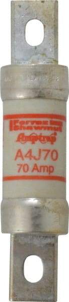 Ferraz Shawmut - 300 VDC, 600 VAC, 70 Amp, Fast-Acting General Purpose Fuse - Clip Mount, 4-5/8" OAL, 100 at DC, 200 at AC kA Rating, 1-1/8" Diam - Caliber Tooling