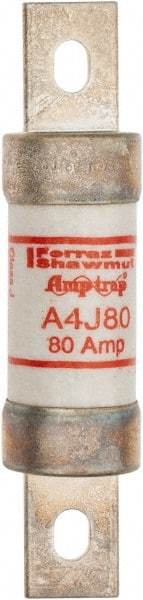 Ferraz Shawmut - 300 VDC, 600 VAC, 80 Amp, Fast-Acting General Purpose Fuse - Clip Mount, 4-5/8" OAL, 100 at DC, 200 at AC kA Rating, 1-1/8" Diam - Caliber Tooling