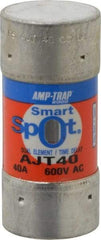 Ferraz Shawmut - 500 VDC, 600 VAC, 40 Amp, Time Delay General Purpose Fuse - Clip Mount, 2-3/8" OAL, 100 at DC, 200 at AC, 300 (Self-Certified) kA Rating, 1-1/16" Diam - Caliber Tooling