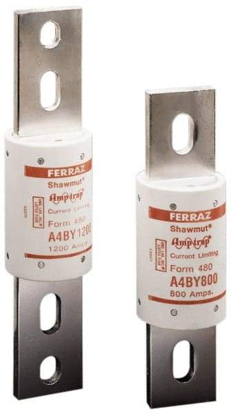 Ferraz Shawmut - 300 VDC, 600 VAC, 2500 Amp, Time Delay General Purpose Fuse - Bolt-on Mount, 10-3/4" OAL, 100 at DC, 200 at AC kA Rating, 4-1/2" Diam - Caliber Tooling