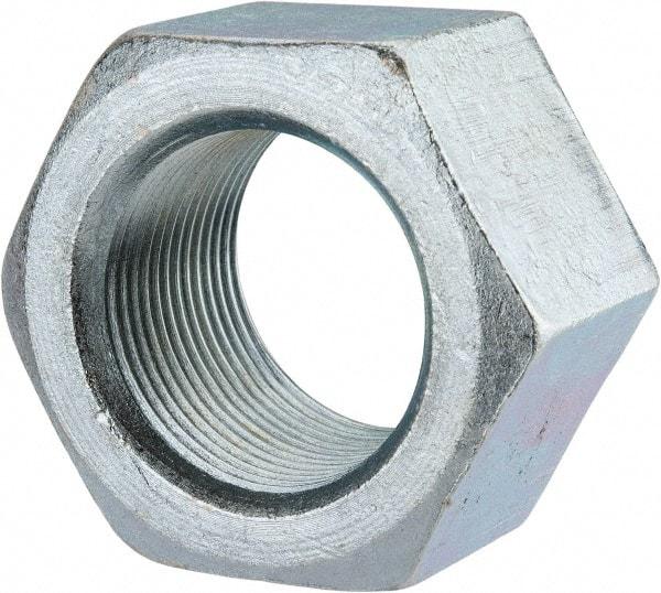 Value Collection - 1-1/2 - 12 UNF Steel Right Hand Hex Nut - 2-1/4" Across Flats, 1-9/32" High, Zinc Clear Finish - Caliber Tooling