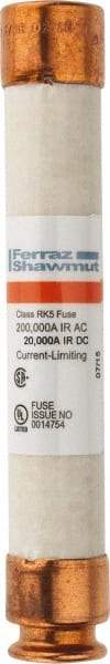 Ferraz Shawmut - 600 VAC/VDC, 2.25 Amp, Time Delay General Purpose Fuse - Clip Mount, 127mm OAL, 20 at DC, 200 at AC kA Rating, 13/16" Diam - Caliber Tooling