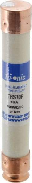 Ferraz Shawmut - 600 VAC/VDC, 10 Amp, Time Delay General Purpose Fuse - Clip Mount, 127mm OAL, 20 at DC, 200 at AC kA Rating, 13/16" Diam - Caliber Tooling