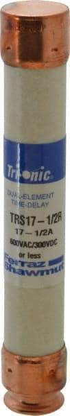 Ferraz Shawmut - 300 VDC, 600 VAC, 17.5 Amp, Time Delay General Purpose Fuse - Clip Mount, 127mm OAL, 20 at DC, 200 at AC kA Rating, 13/16" Diam - Caliber Tooling