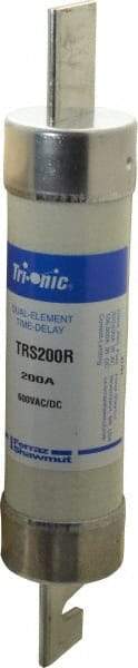 Ferraz Shawmut - 600 VAC/VDC, 200 Amp, Time Delay General Purpose Fuse - Clip Mount, 9-5/8" OAL, 100 at DC, 200 at AC kA Rating, 1-13/16" Diam - Caliber Tooling