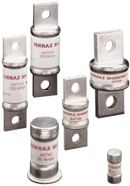 Ferraz Shawmut - 300 VDC, 600 VAC, 250 Amp, Fast-Acting General Purpose Fuse - Bolt-on Mount, 3-5/8" OAL, 100 at DC, 200 at AC kA Rating, 1-5/8" Diam - Caliber Tooling