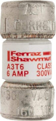 Ferraz Shawmut - 160 VDC, 300 VAC, 6 Amp, Fast-Acting General Purpose Fuse - Clip Mount, 7/8" OAL, 200 at AC, 50 at DC kA Rating, 13/32" Diam - Caliber Tooling