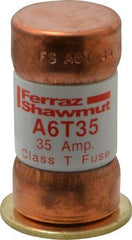 Ferraz Shawmut - 300 VDC, 600 VAC, 35 Amp, Fast-Acting General Purpose Fuse - Clip Mount, 1-9/16" OAL, 100 at DC, 200 at AC kA Rating, 13/16" Diam - Caliber Tooling