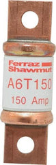 Ferraz Shawmut - 300 VDC, 600 VAC, 150 Amp, Fast-Acting General Purpose Fuse - Bolt-on Mount, 3-1/4" OAL, 100 at DC, 200 at AC kA Rating, 1-1/16" Diam - Caliber Tooling