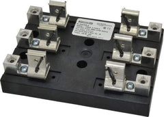 Ferraz Shawmut - 3 Pole, 6 to 2/0 AWG, 600 VAC/VDC, 100 Amp, Screw Mount Fuse Block - 4 Inch Long x 4.65 Inch Wide x 2.21 Inch High Block - Caliber Tooling