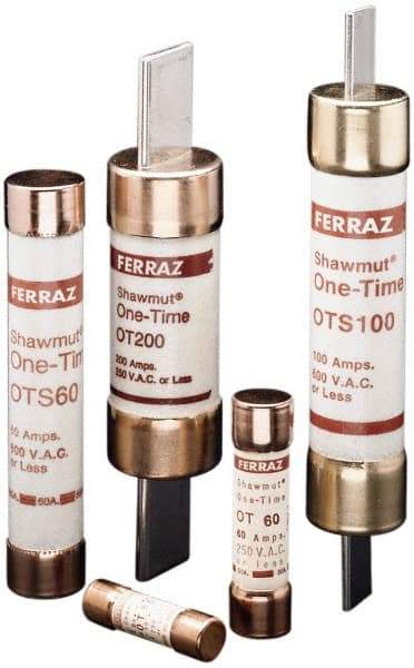 Ferraz Shawmut - 300 VDC, 600 VAC, 90 Amp, Fast-Acting General Purpose Fuse - Clip Mount, 7-7/8" OAL, 20 at DC, 50 at AC kA Rating, 1-5/16" Diam - Caliber Tooling