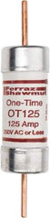 Ferraz Shawmut - 250 VAC/VDC, 125 Amp, Fast-Acting General Purpose Fuse - Clip Mount, 7-1/8" OAL, 20 at DC, 50 at AC kA Rating, 1-9/16" Diam - Caliber Tooling