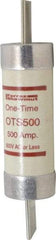 Ferraz Shawmut - 300 VDC, 600 VAC, 500 Amp, Fast-Acting General Purpose Fuse - Clip Mount, 13-3/8" OAL, 20 at DC, 50 at AC kA Rating, 3-1/8" Diam - Caliber Tooling